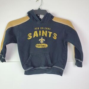 NFL New Orleans Saints Kids Pullover Hoodie Youth XS‎ Black